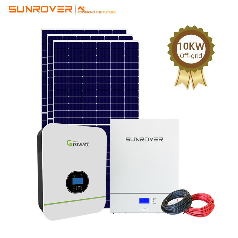 ติดตั้งง่ายระบบพลังงานแสงอาทิตย์ Off Grid 10KW

