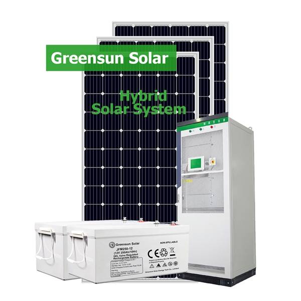 ไฮบริด 80KW 90KW 100KW Storage Solar Power Station 100KW Solar Energy Systems for Hotel Farm Factory
