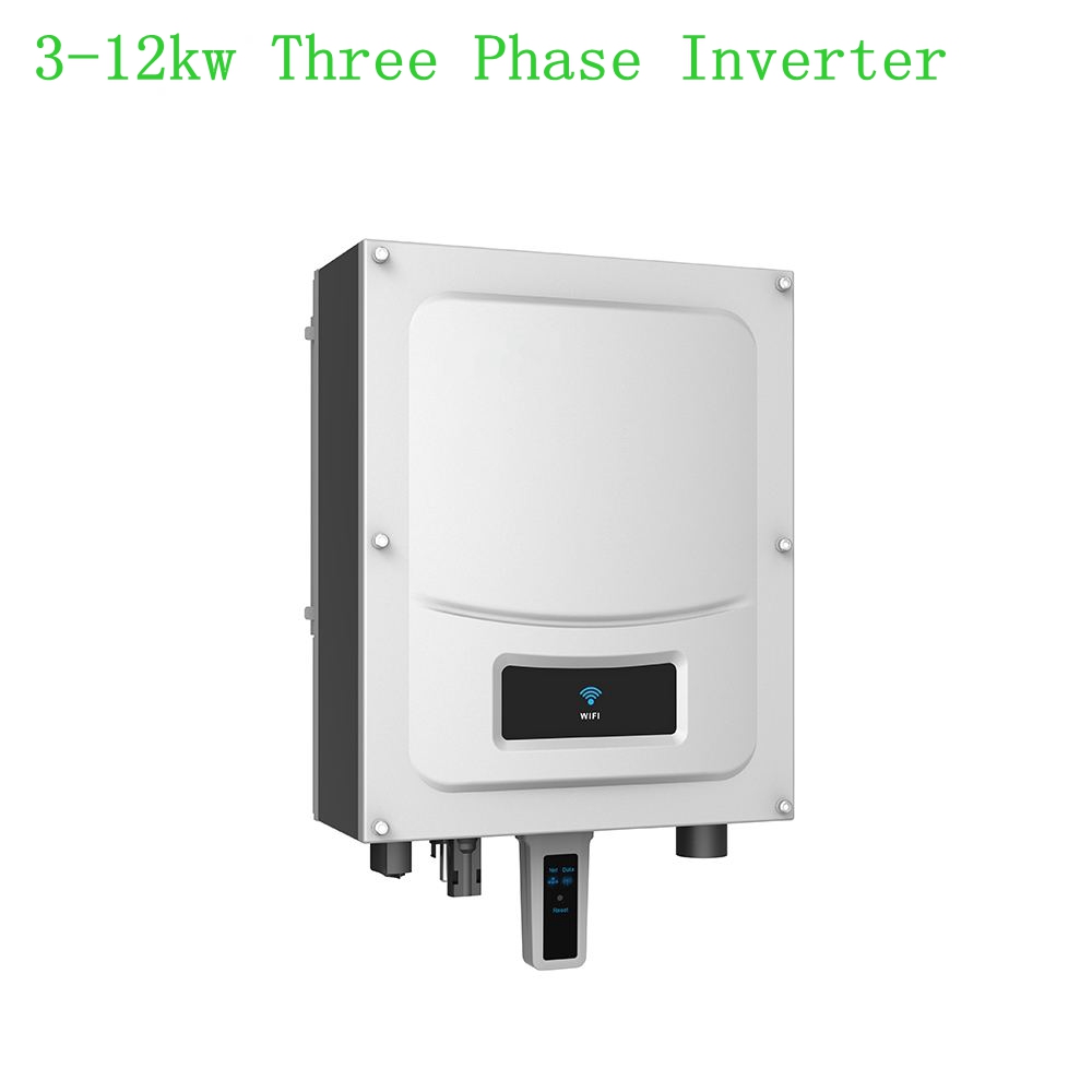 อินเวอร์เตอร์ 3 เฟสขนาดเล็ก 4kw 5kw 6kw 8kw 10kw 380v 400v On Grid Inverter สำหรับระบบไฟฟ้า
