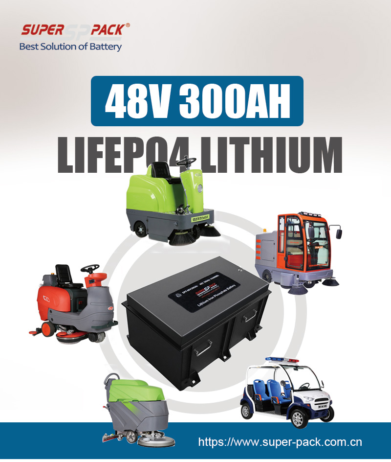 Superpack 48V 300Ah อุปกรณ์ทำความสะอาด lifepo4