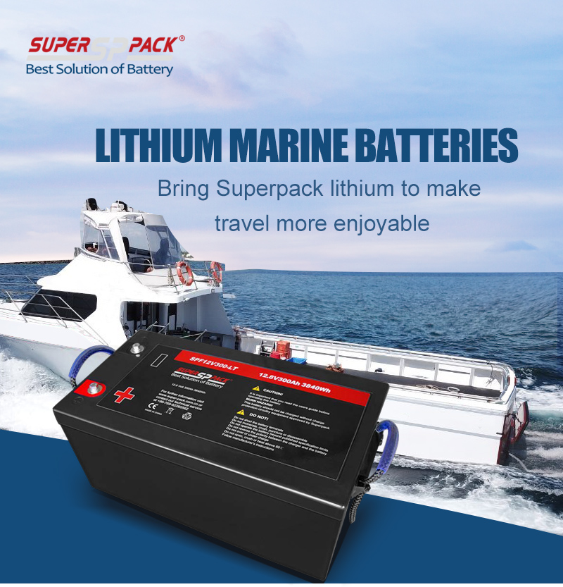 แบตเตอรี่ลิเธียม LiFePO4 รอบลึก Superpack 12v200Ah สำหรับเรือ