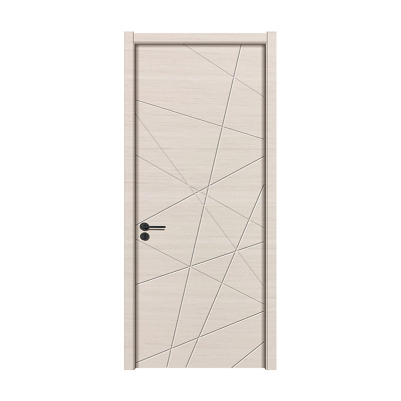 ประตูไม้สไตล์โมเดิร์นภายในห้องนอน ประตูไม้ MDF PVC ประตูไม้เมลามีนคุณภาพสูง
