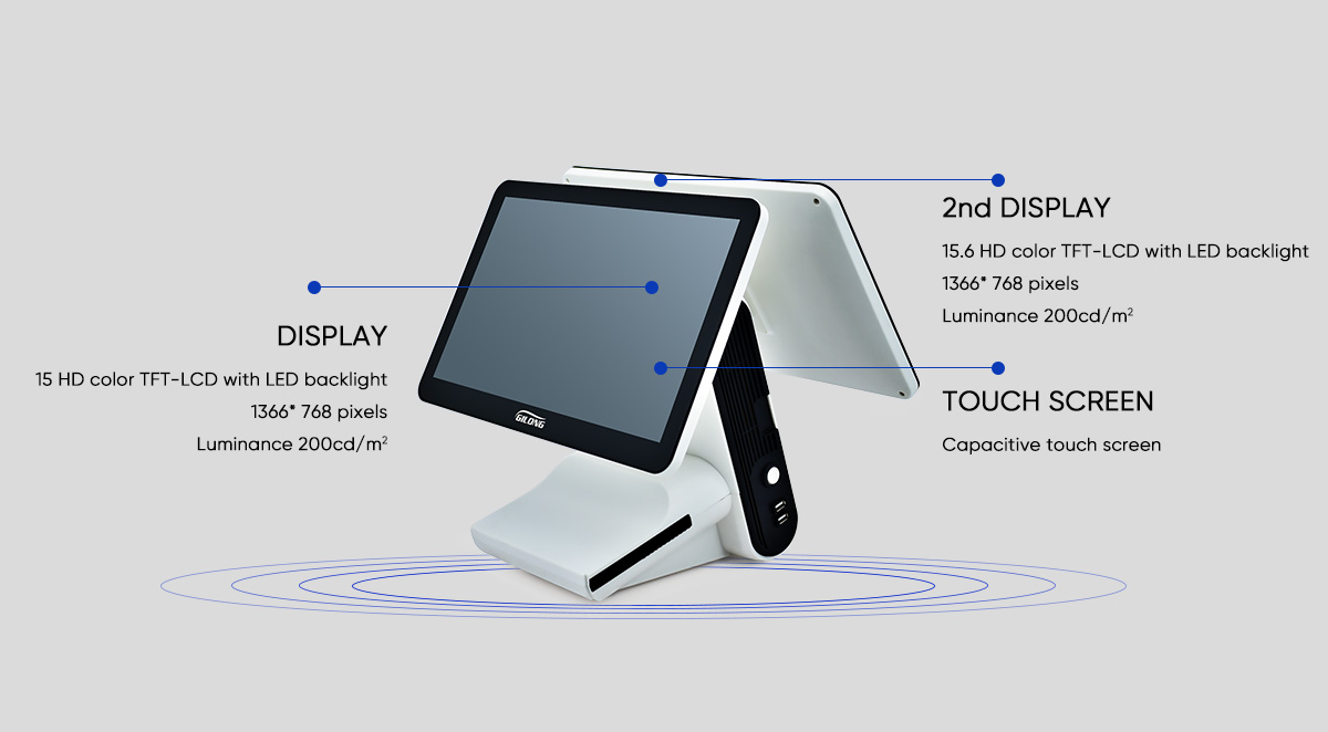 windows เทอร์มินัล pos หน้าจอคู่