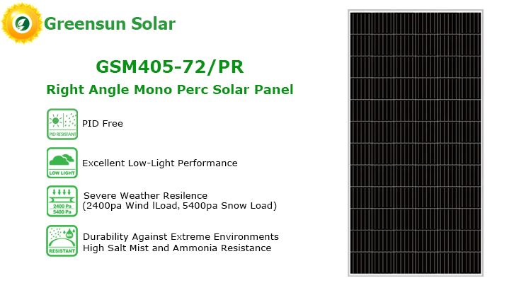 แผงโซลาร์เซลล์ 400w 72cells