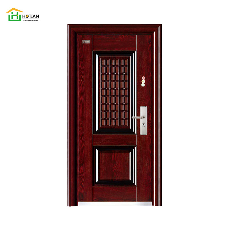 ประตูเหล็กรักษาความปลอดภัยคุณภาพดีวิลล่าประตูหลักประตูทางเข้าเหล็กด้านหน้า
