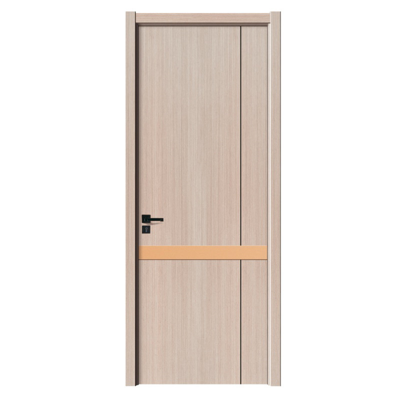 คุณภาพสูงภายในสีธรรมชาติประตูไม้เมลามีนประตูห้องนอนออกแบบประตูไม้ภายใน
