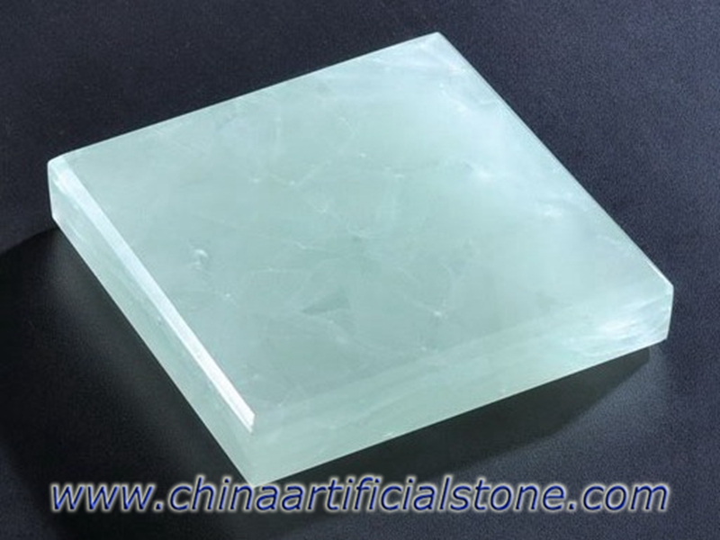 Ice Green Jade Glass2 แผ่นหินแก้วรีไซเคิล
