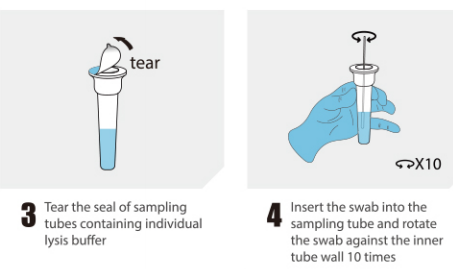 5tests/Nasal swab Antigen Test (คอลลอยด์โกลด์)
