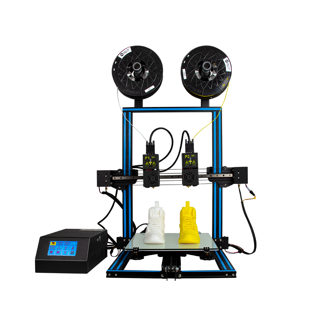 EOL Tenlog TL-D3S Dual Nozzle 3D Printer ปริมาณการสร้าง 300 * มม. * 300 มม. * 400 มม
