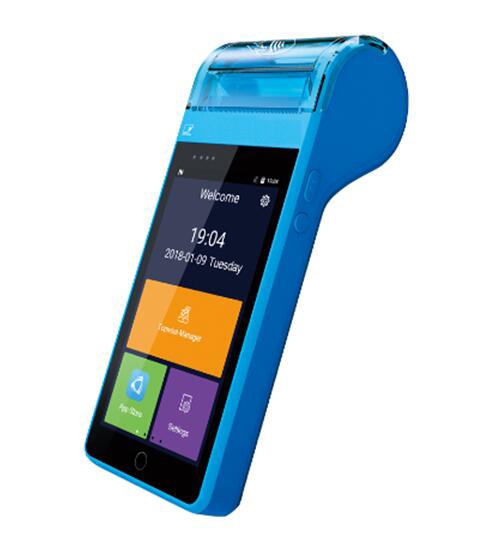 4G Microfinance Android NFC การสแกนบาร์โค้ด MPOS ด้วย PSAM
