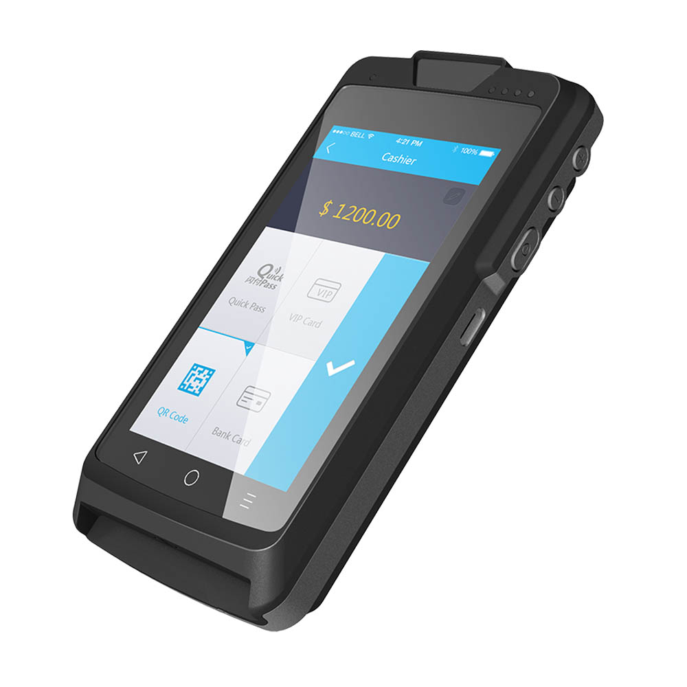 4G Paypass ทางการเงินแบบพกพาส่วนใหญ่ Paywave PCI PTS Android EFT Smart POS
