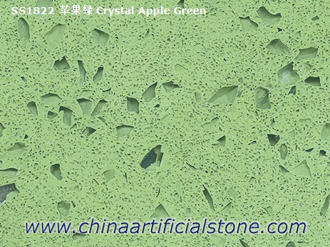 Crystal Green Stellar Green Sparkle Quartz Slabs
