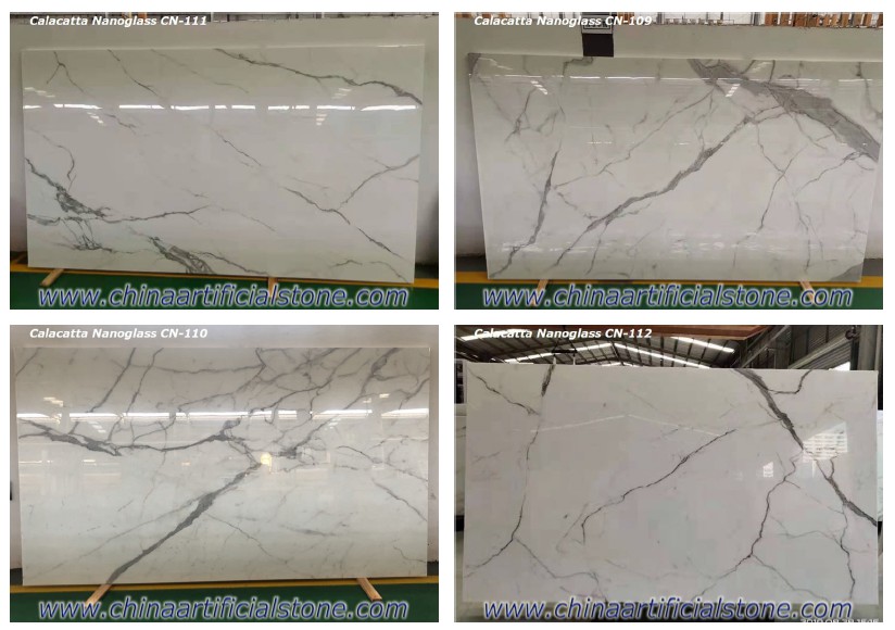 Nanoglass Calacatta Quartz Alternative Slabs