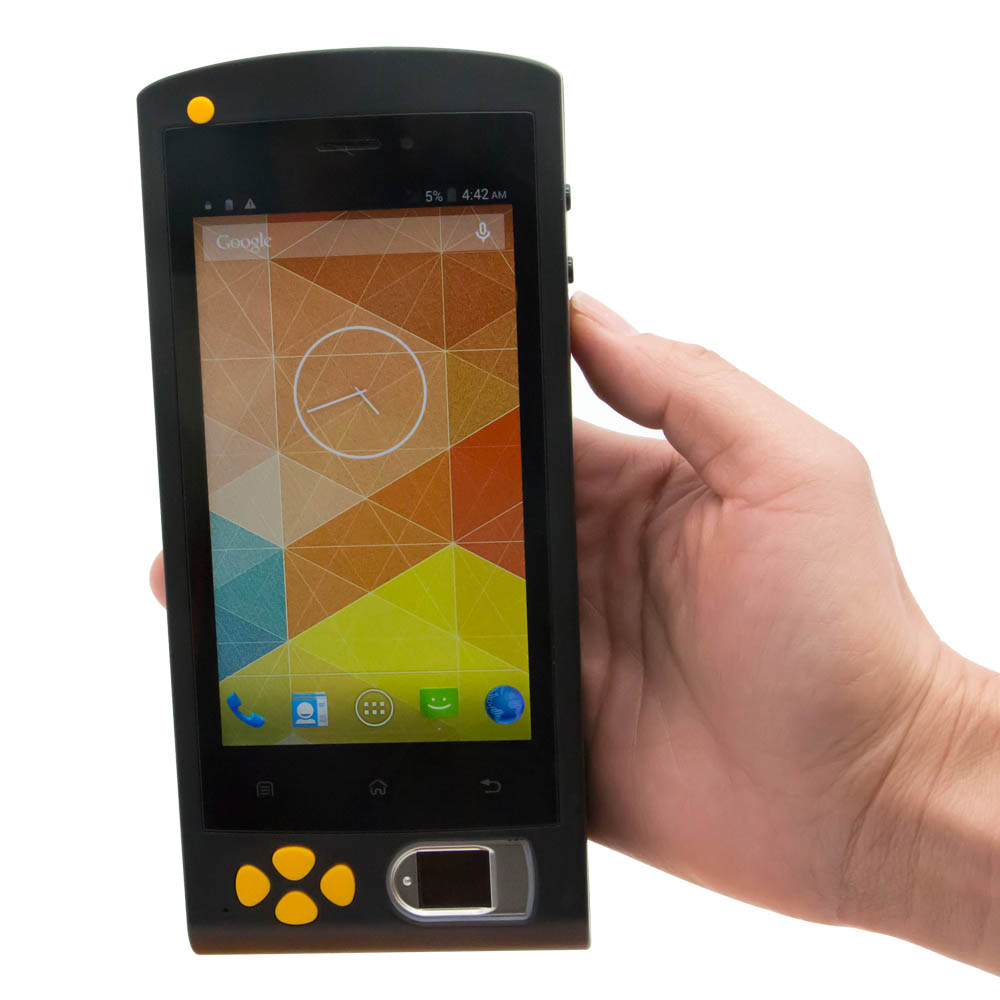 อุปกรณ์ระบุลายนิ้วมือ 4G Android NFC Biometric แบบใช้มือถือ
