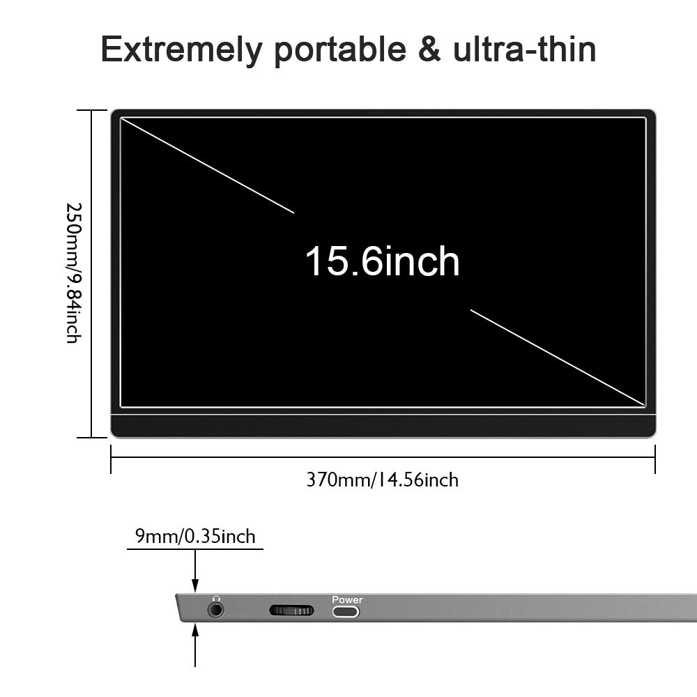 15.6 นิ้ว 4k แบบพกพา usb type-c จอ LCD สำหรับเล่นเกม
