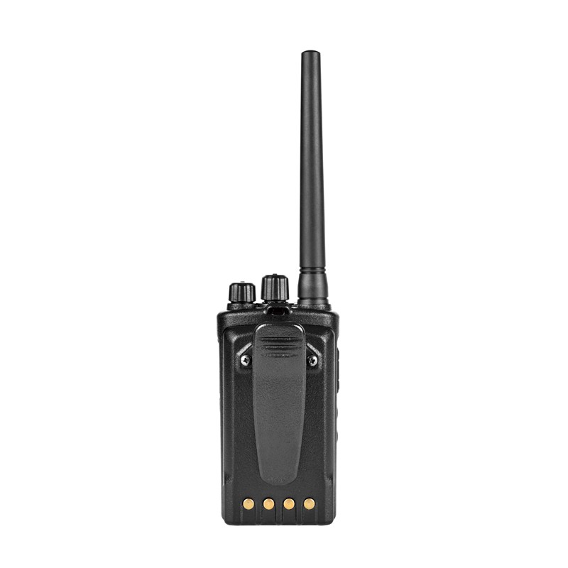 VHF UHF 5W เครื่องส่งรับวิทยุเชิงพาณิชย์น้ำหนักเบาแบบพกพา
