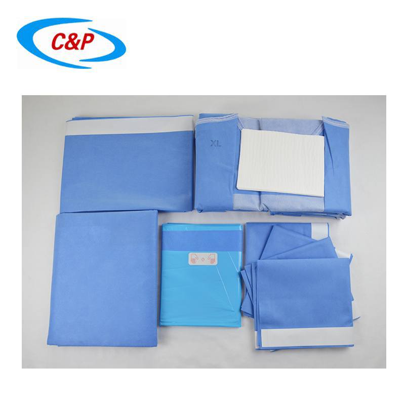 CE ISO13485 ได้รับการรับรองผ้าอ้อมผ่าตัดทั่วไปนอนวูฟเวน Pack
