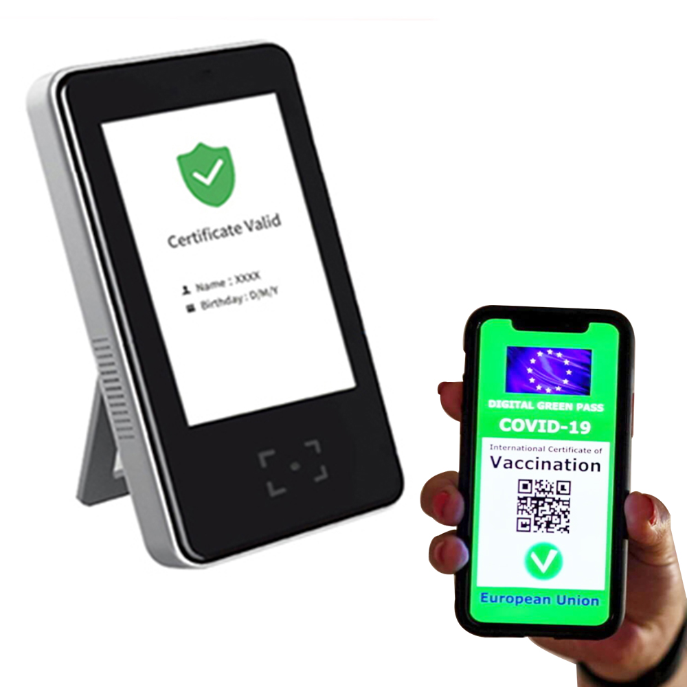 EU Green Pass Certificate Vaccine Passport Scanner เครื่อง HS-600
