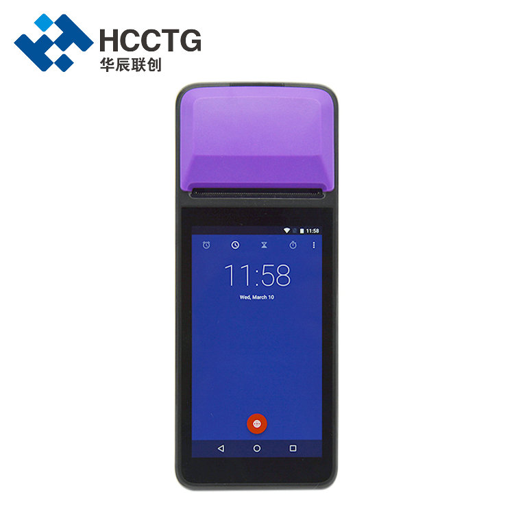 3G Smart Handheld POS หน้าจอสัมผัสขนาด 5 นิ้วเครื่องชำระเงินแบบไม่ต้องสัมผัสพร้อมเครื่องพิมพ์ R330C
