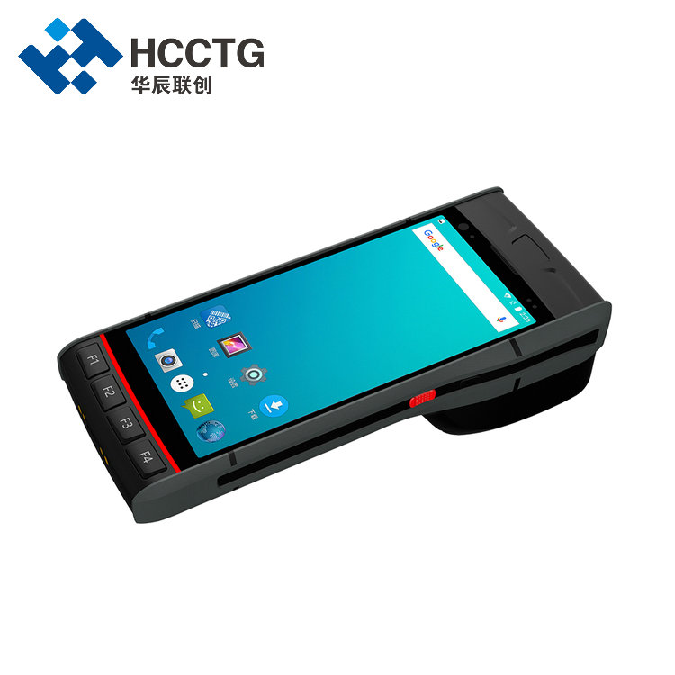 Android 9 Wireless Data Terminal PDA แบบใช้มือถือพร้อมเครื่องพิมพ์บาร์โค้ดสแกนเนอร์
