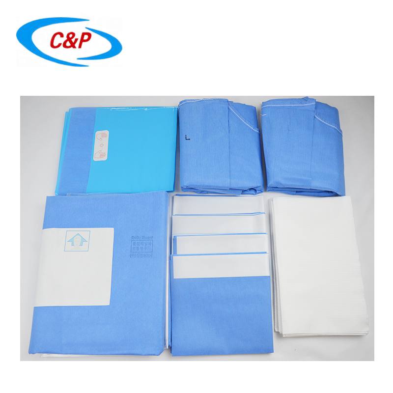 SMS Non woven Surgical Femoral Angiography Drape Pack ผู้ผลิต
