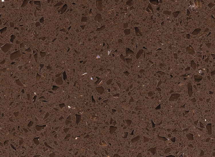 RSC1815 Crystal Dark Brown Quartz Surface
