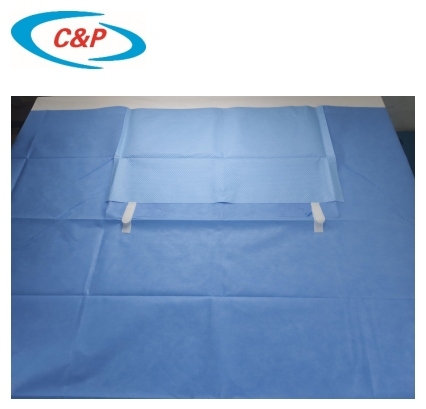ผ้าม่านกาวด้านศัลยกรรม / ทางการแพทย์ที่ใช้แล้วทิ้งสีน้ำเงินสำหรับการผ่าตัดโดย CE &amp; ISO 13485 Certification

