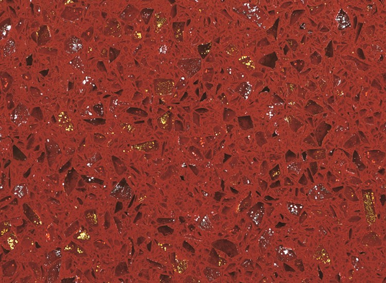 RSC7009 หินควอตซ์เทียมสีแดงอ่อน
