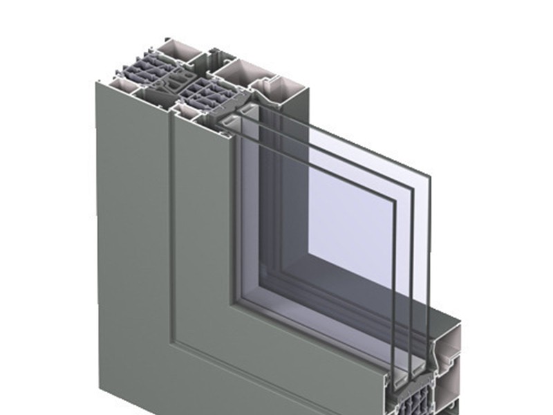 โปรไฟล์หน้าต่างประตูอลูมิเนียมเคลือบผง PVDF anodized t slot โปรไฟล์การอัดขึ้นรูปอลูมิเนียม
