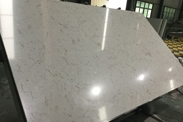 แผ่นควอตซ์สีเทาออกแบบ Carrara