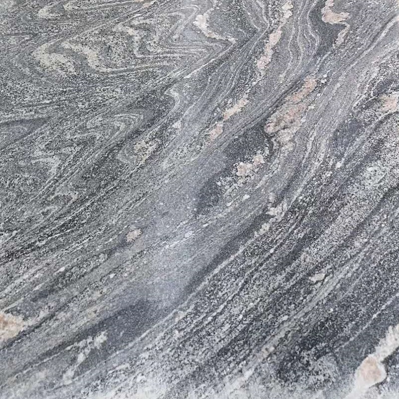 กระเบื้องปูพื้นหินแกรนิตสีเทา Juparana Sand Wave ของจีน
