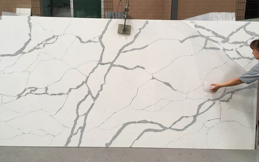 ใหม่ calacatta White quarta slab