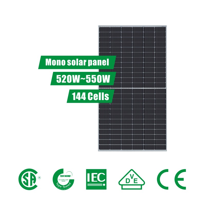 7 นิ้ว 144 เซลล์ (520~550W) PERC half-cut Solar Module
