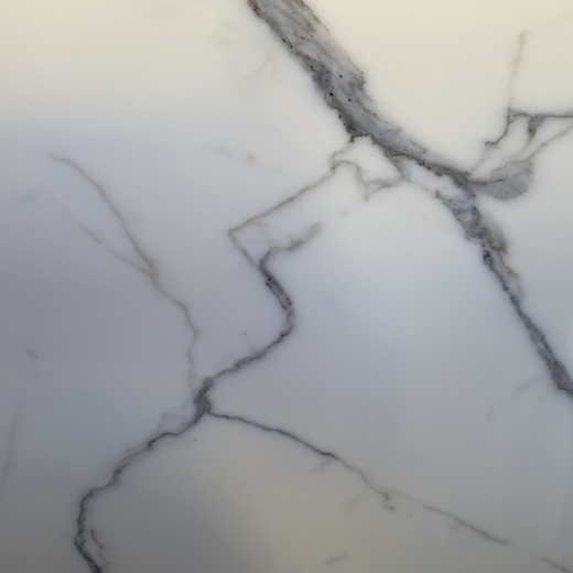 หินที่มนุษย์สร้างขึ้นของจีน Nano Crystallized Glass Stone Calacatta White Slab
