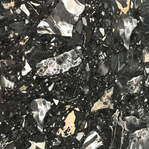 Portoro Black Marble Agglomerated Stone Type หินอ่อนเทียมราคาดี
