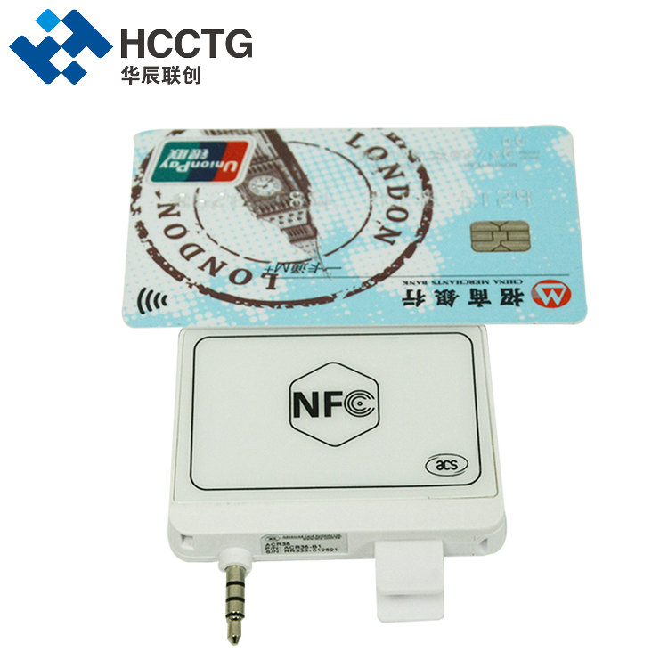 อินเทอร์เฟซแจ็คเสียง 3.5 มม. เครื่องอ่านการ์ดมือถือ NFC ACR35-B1
