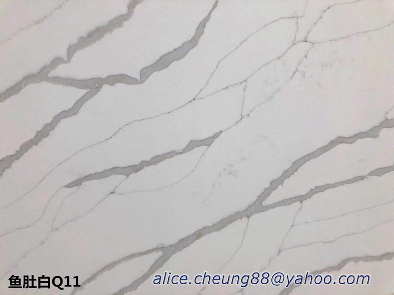 Calacatta Quartz Slabs ออกจากจีนระยะใกล้