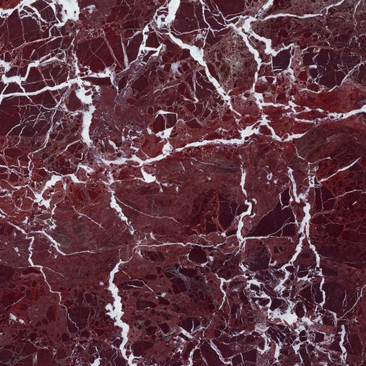 สีแดงหินอ่อนธรรมชาติสีขาวหลอดเลือดดำแผ่นหินอ่อนสีแดงสำหรับกระเบื้องปูพื้นภายใน
