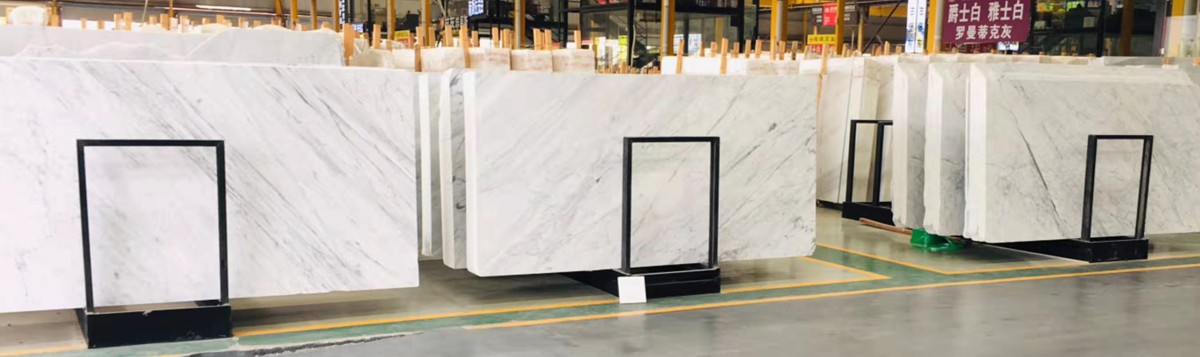 Bianco Carrara White Marble ในตลาดหินอ่อน Shuitou