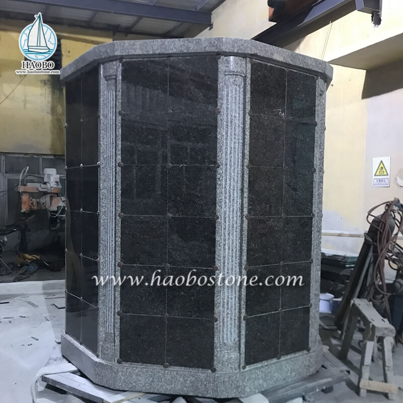 โรงงานขายส่ง China Granite Memorial 72 Niches Columbarium for Cremation
