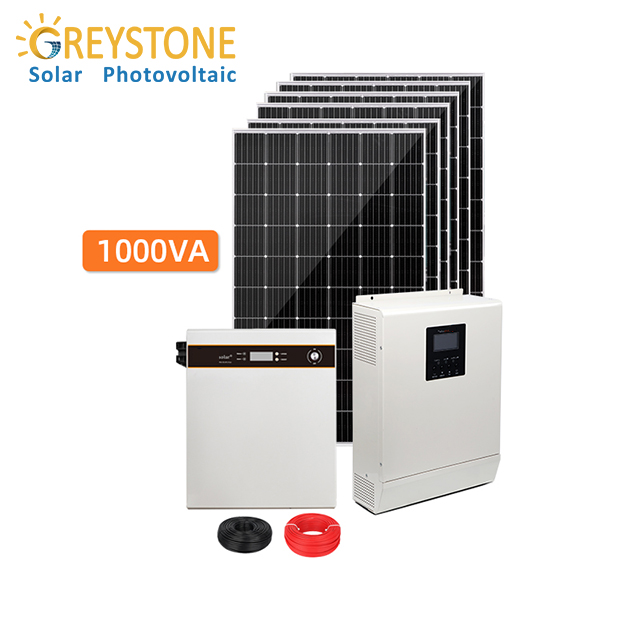 1KVA Off-grid Solar System ใช้ในบ้านขนาดเล็ก
