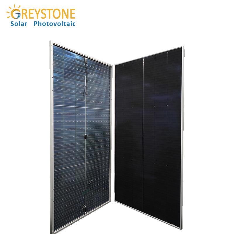 Greystone 635-670W แผงเซลล์แสงอาทิตย์แบบ Monocrystalline Shingled ขนาดใหญ่
